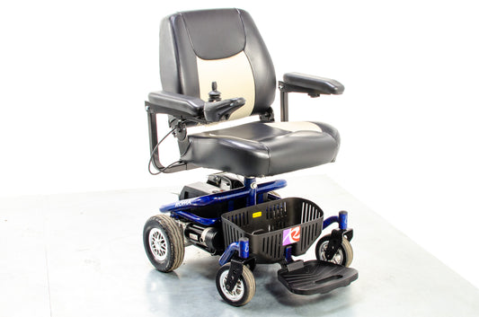Roma Reno Elite Captain Seat Used Power-Chair Transportable Electric Wheelchair Indoor Blue 1500