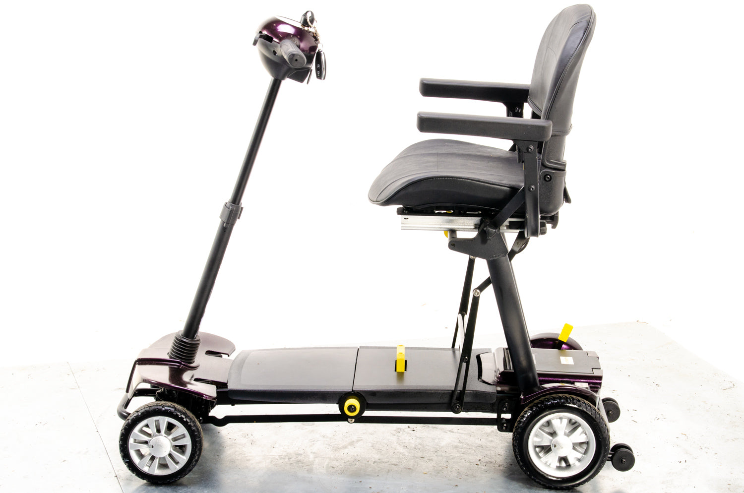 Globetrotter Used Mobility Scooter Remote Folding Lithium Lightweight eDrive Purple 13073