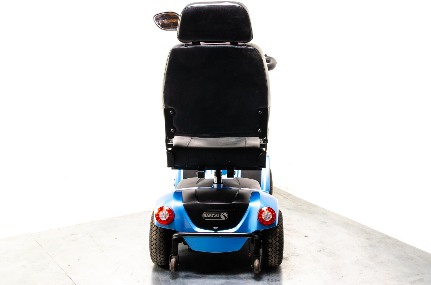 Rascal Vantage X Used Electric Mobility Scooter 6mph Compact Road Legal Baby Blue
