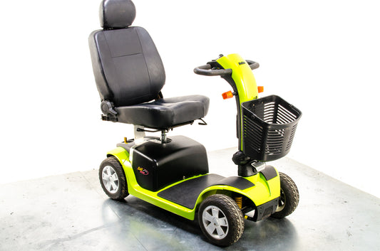 Pride Colt Deluxe Used Electric Mobility Scooter 6mph Transportable Road Pavement Seat Post Suspension Solid Tyres Lime Green 13443 1500