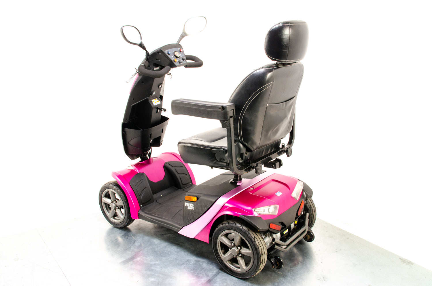 2018 Vecta Sport from Electric Mobility 8mph Midsized Mobility Scooter Pink