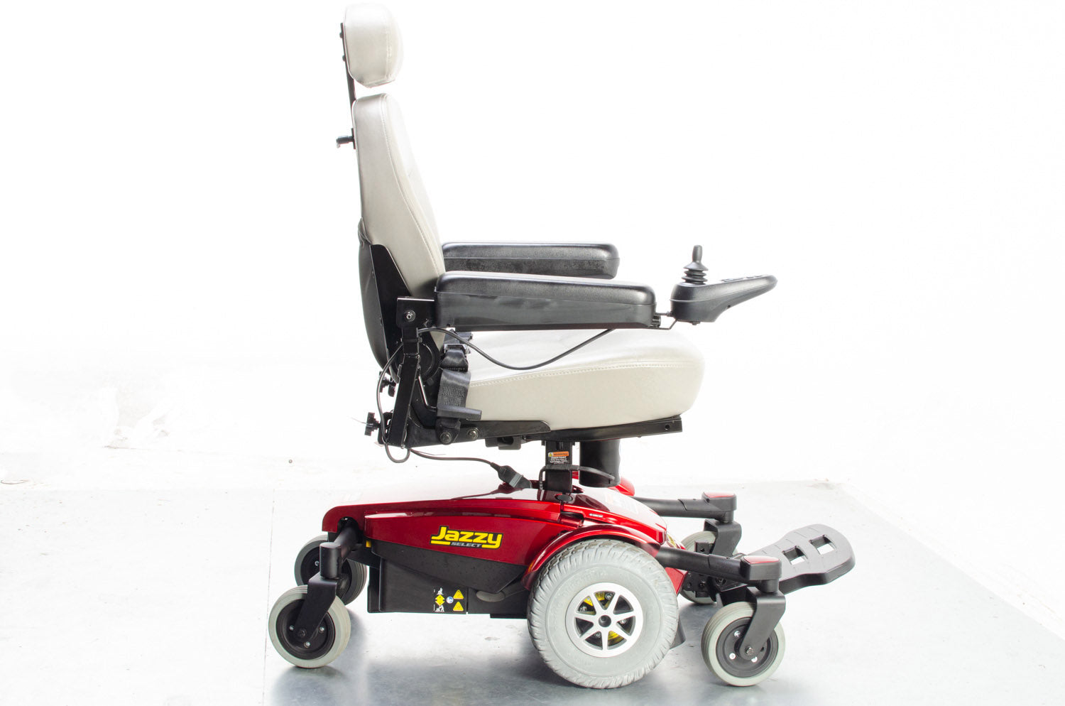 2016 Pride Jazzy Select 6 4mph MWD Powered Wheelchair Electric Raiser in Red