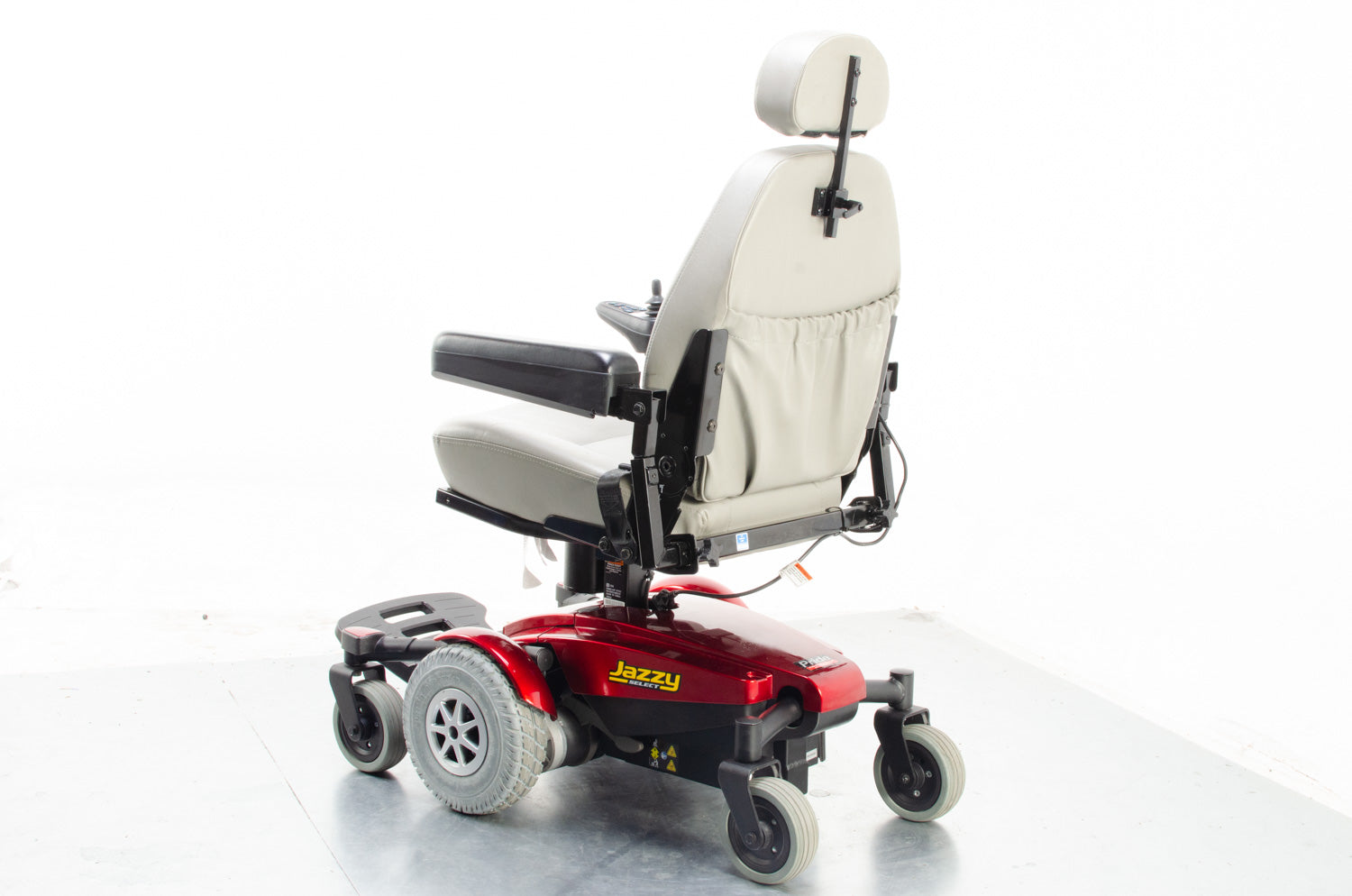 2016 Pride Jazzy Select 6 4mph MWD Powered Wheelchair Electric Raiser in Red