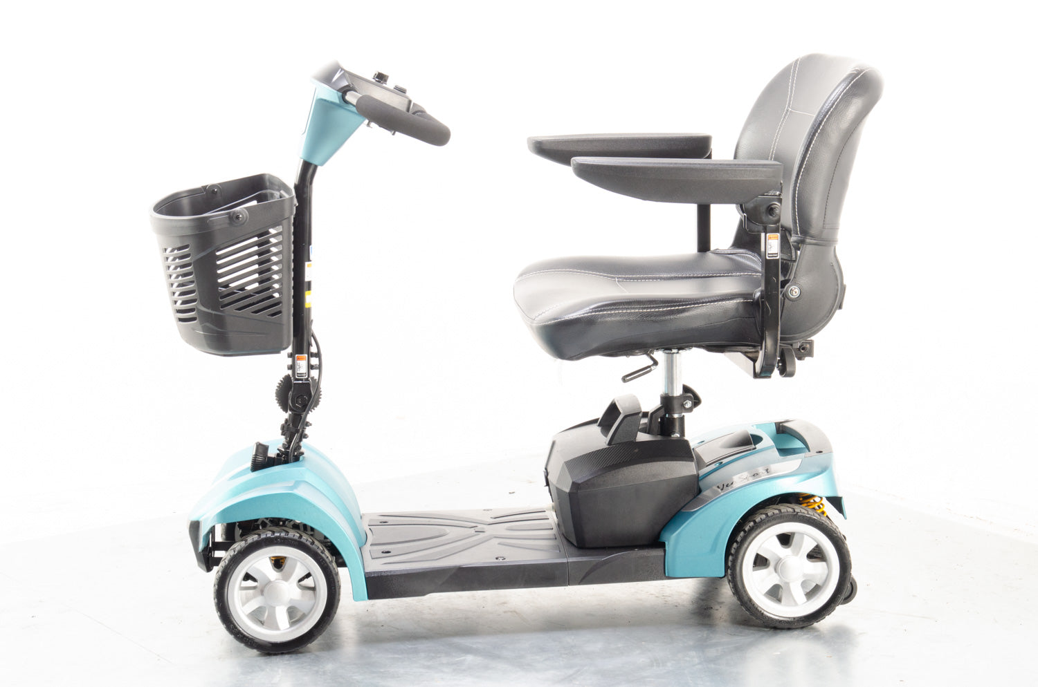 2019 Rascal Veo Sport 4mph Transportable Electric Mobility Boot Scooter with Suspension in Aquamarine