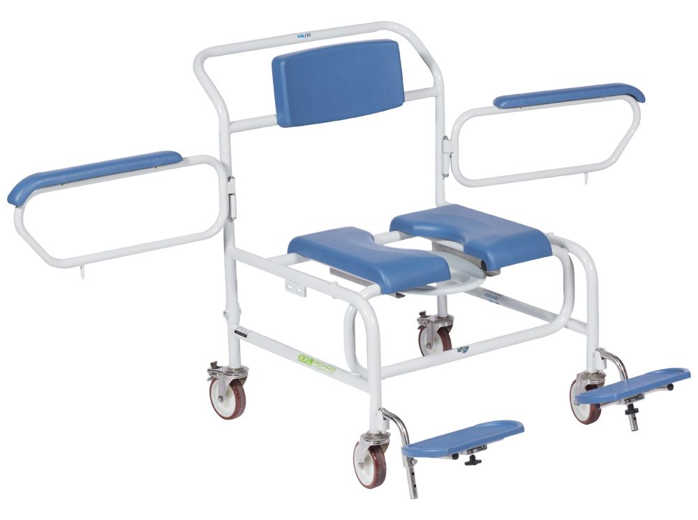 XXL Rehab Bariatric Shower Commode Wheelchair