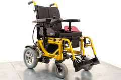 Kymco Vivio Electric Wheelchair Powerchair Used Transportable Folding Lightweight Yellow