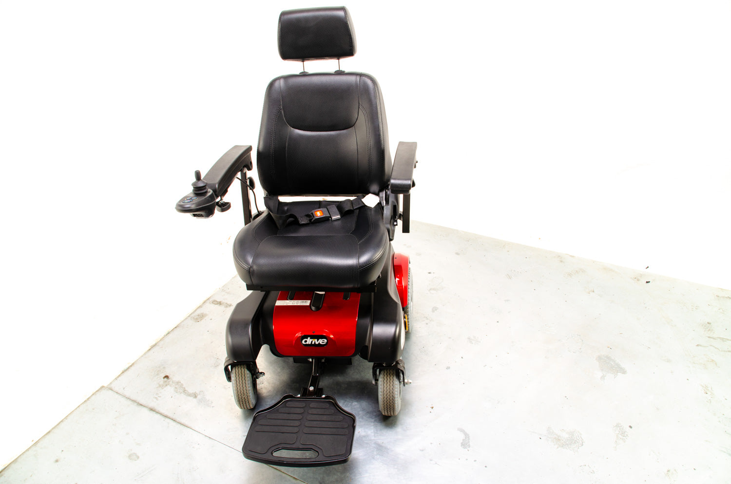 Drive Sunfire Plus GT Midsize RWD Powerchair Electric Wheelchair Red