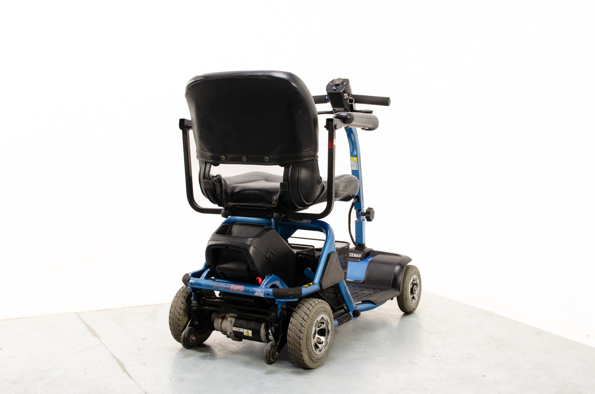 Rascal Liteway 4 Used Mobility Scooter Lightweight Compact Electric Folding Transportable Boot Blue