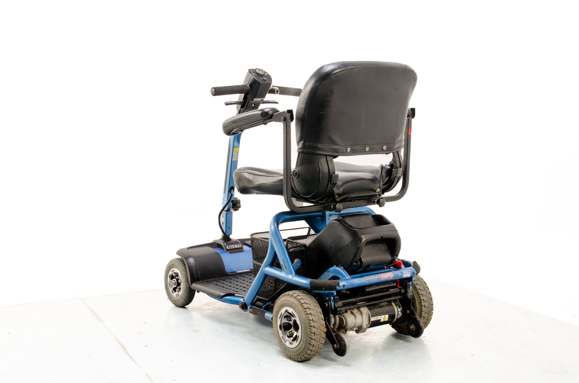 Rascal Liteway 4 Used Mobility Scooter Lightweight Compact Electric Folding Transportable Boot Blue