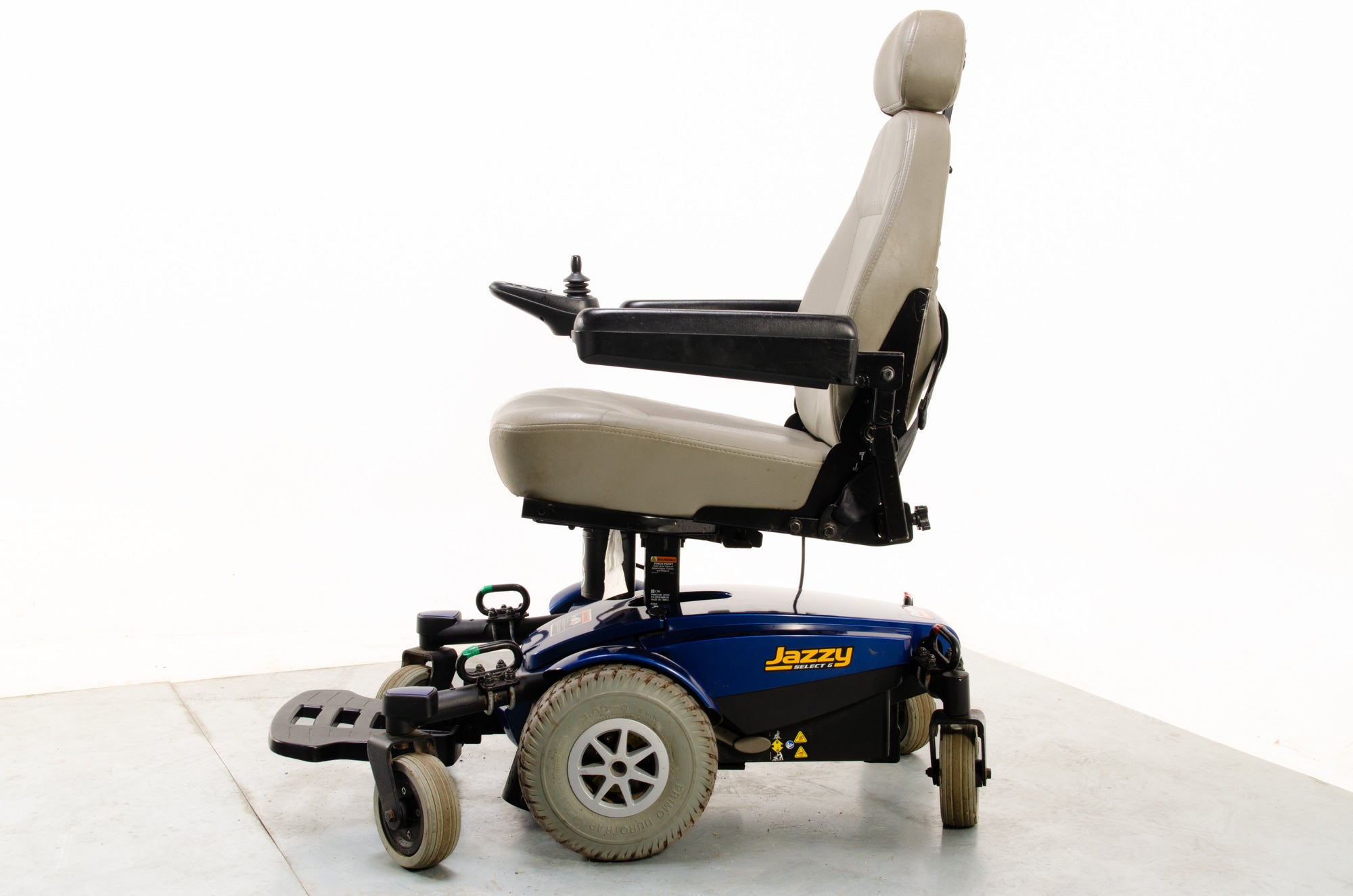 Pride Jazzy Select 6 Riser Used Electric Wheelchair Powerchair Indoor Outdoor MWD Blue