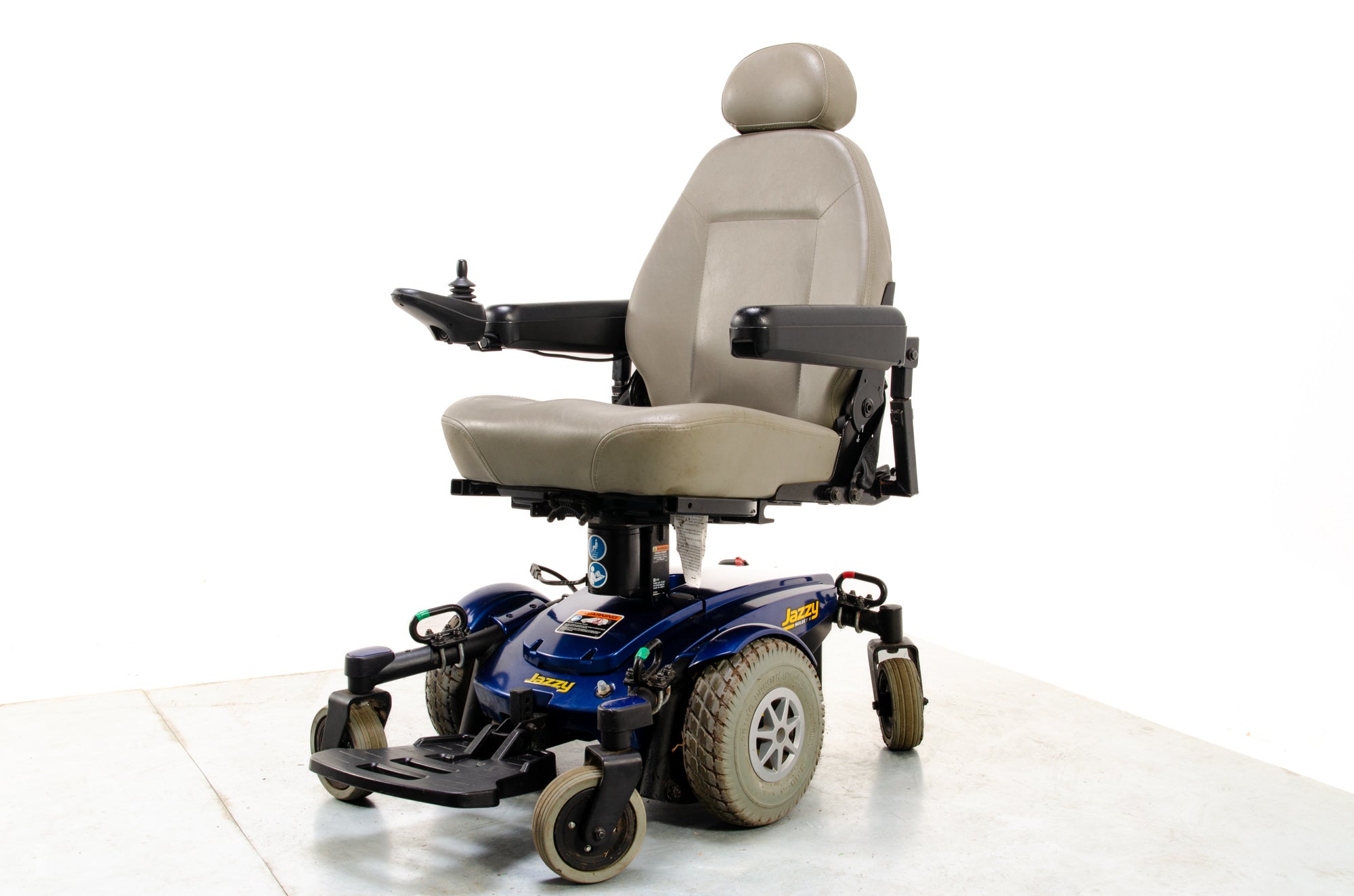 Pride Jazzy Select 6 Riser Used Electric Wheelchair Powerchair Indoor Outdoor MWD Blue