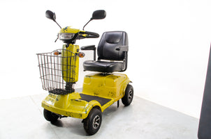 Rascal Frontier Used Electric Mobility Scooter 8mph All-Terrain Suspension Off-Road Midsize Custom Yellow