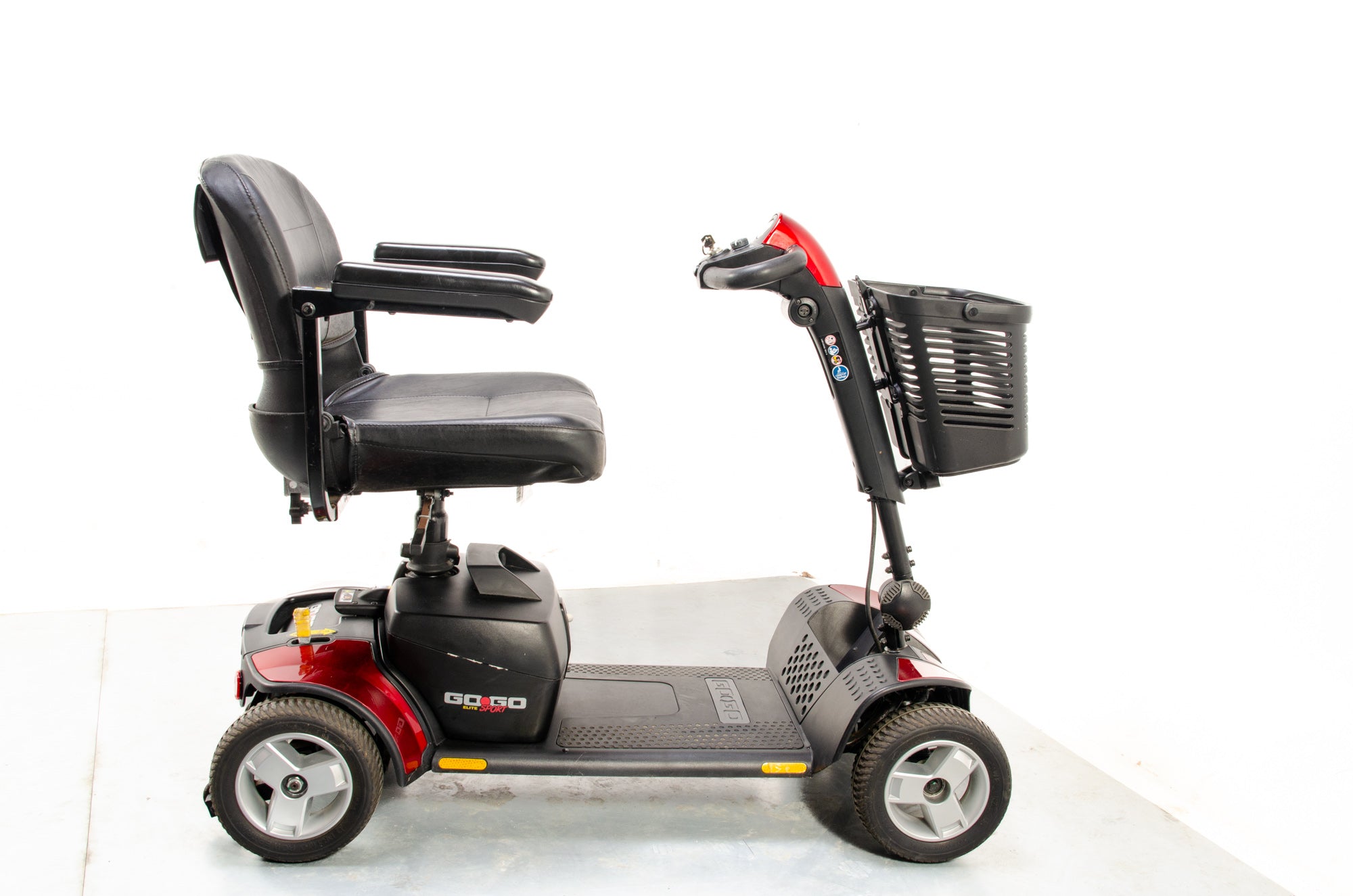 Pride GoGo Elite Sport 4mph Transportable Boot mobility Scooter in Red