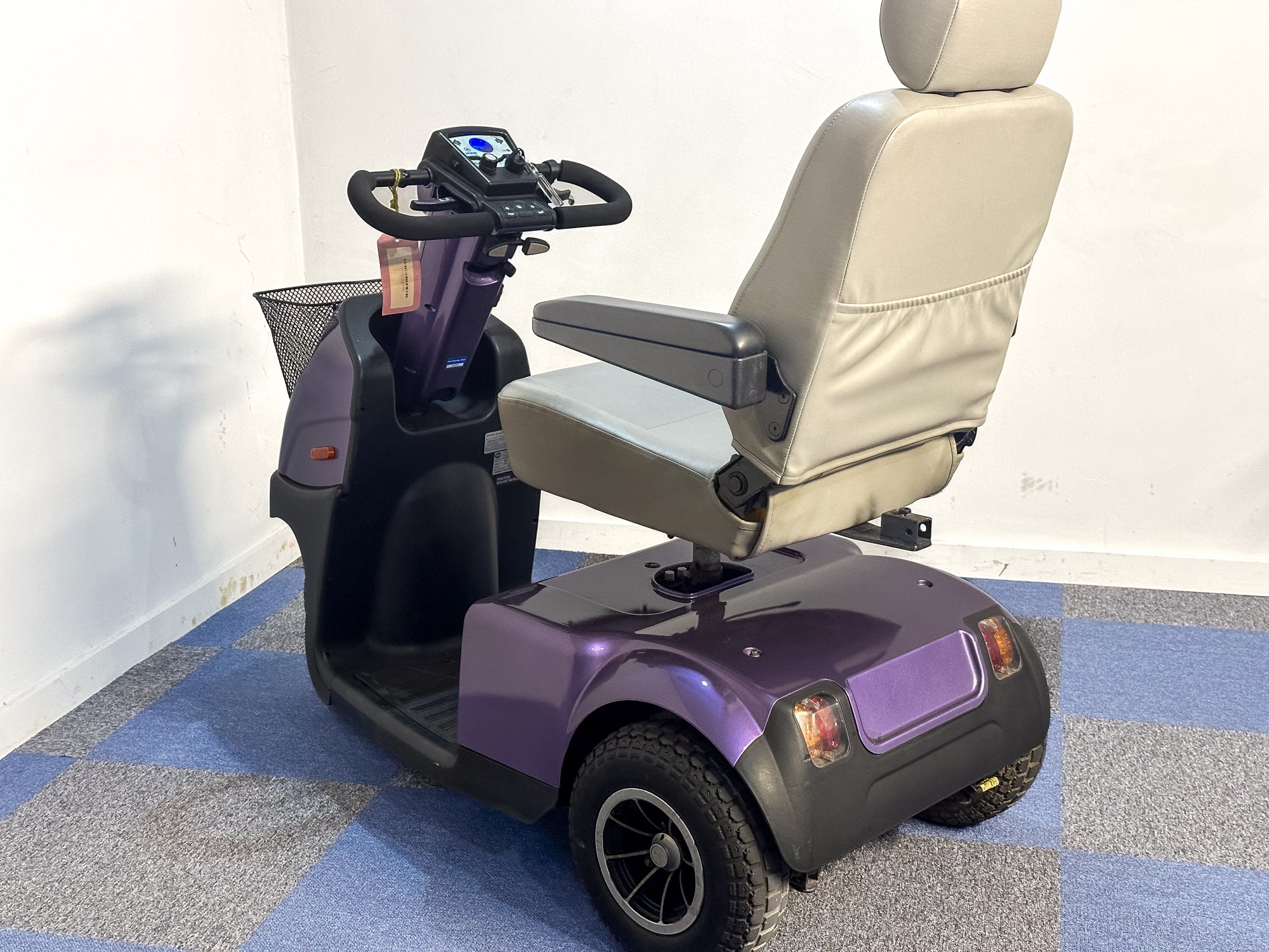 TGA Breeze Midi 3 8mph Mid Size Mobility Scooter Trike Purple