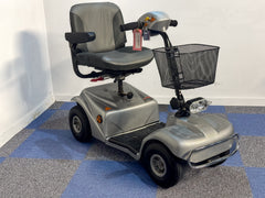 Rascal 388EM Mobility Scooter Midsize Pneumatic Comfy Pavement Silver