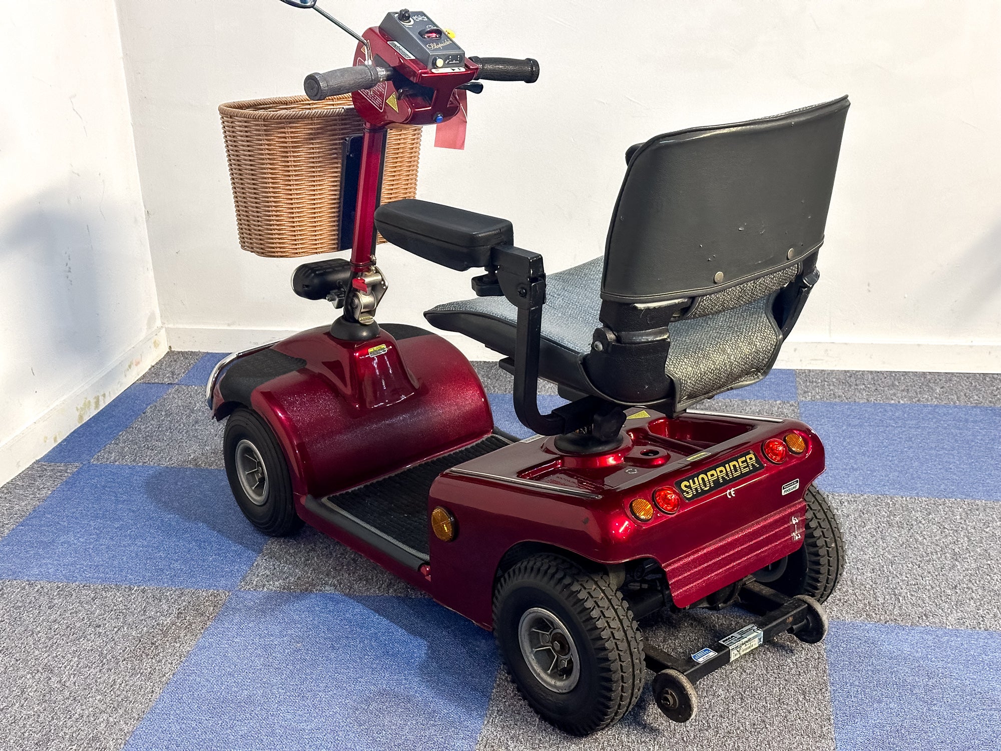 Shoprider Sovereign Used Mobility Scooter Comfy Pavement Roma Medical Red Colour