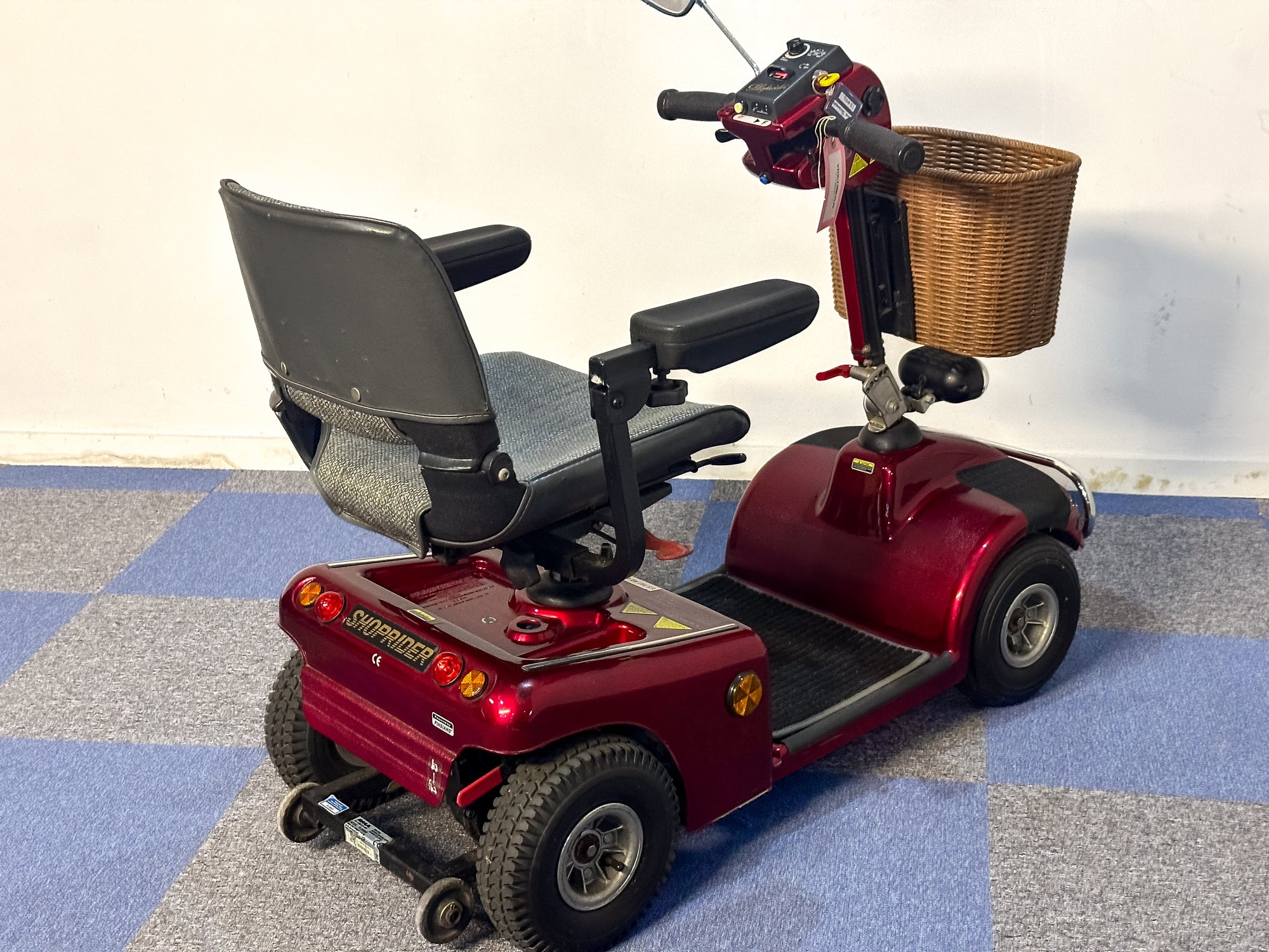 Shoprider Sovereign Used Mobility Scooter Comfy Pavement Roma Medical Red Colour