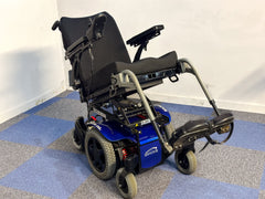 Quickie Salsa M2 6mph Used Electric Wheelchair Powerchair Power Tilt Sunrise Medical Outdoor MWD Blue