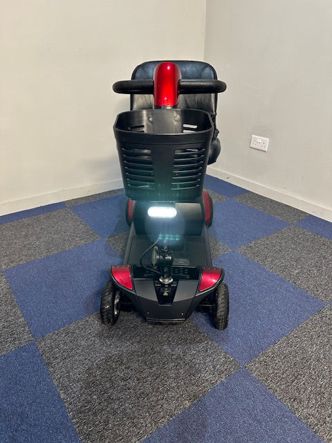 Pride Go-Go Elite Traveller Plus 4mph Mobility Boot Scooter in Red