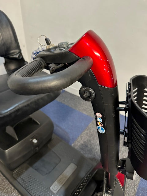 Pride Go-Go Elite Traveller Plus 4mph Mobility Boot Scooter in Red