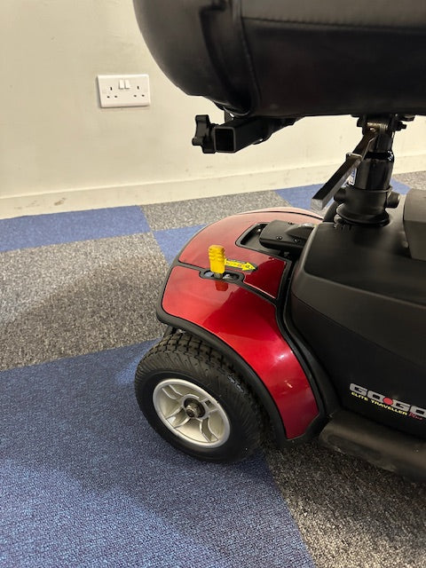 Pride Go-Go Elite Traveller Plus 4mph Mobility Boot Scooter in Red