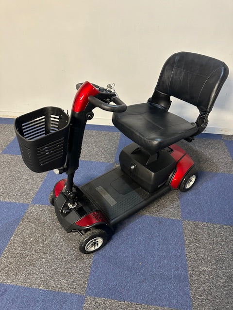 Pride Go-Go Elite Traveller Plus 4mph Mobility Boot Scooter in Red