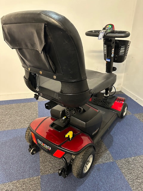 Pride Go-Go Elite Traveller Plus 4mph Mobility Boot Scooter in Red