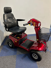 Rascal 850 8mph Large Comfort Electric Mobility Scooter in Deep Red