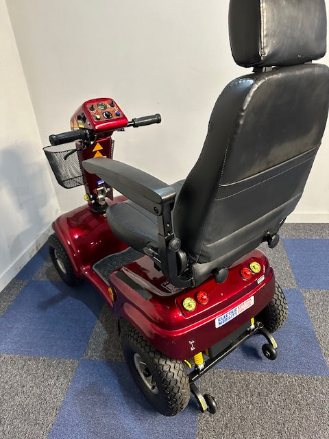 Rascal 850 8mph Large Comfort Electric Mobility Scooter in Deep Red