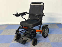 Monarch Ezi-Fold Lightweight Powerchair with Lithium Battery Bright Orange