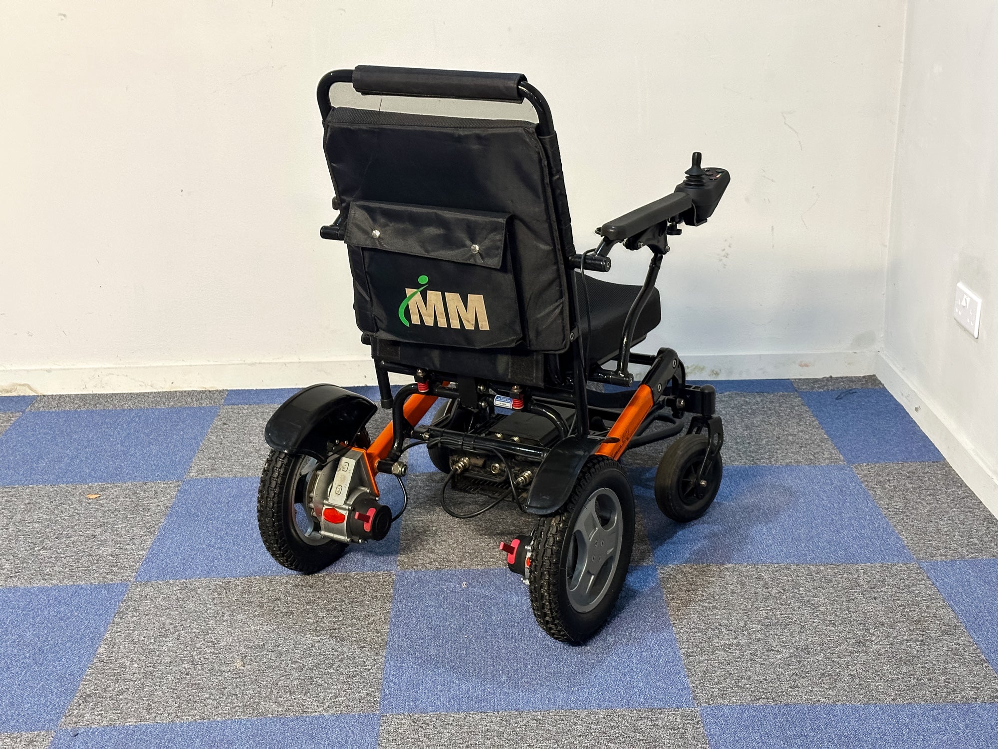 Monarch Ezi-Fold Lightweight Powerchair with Lithium Battery Bright Orange