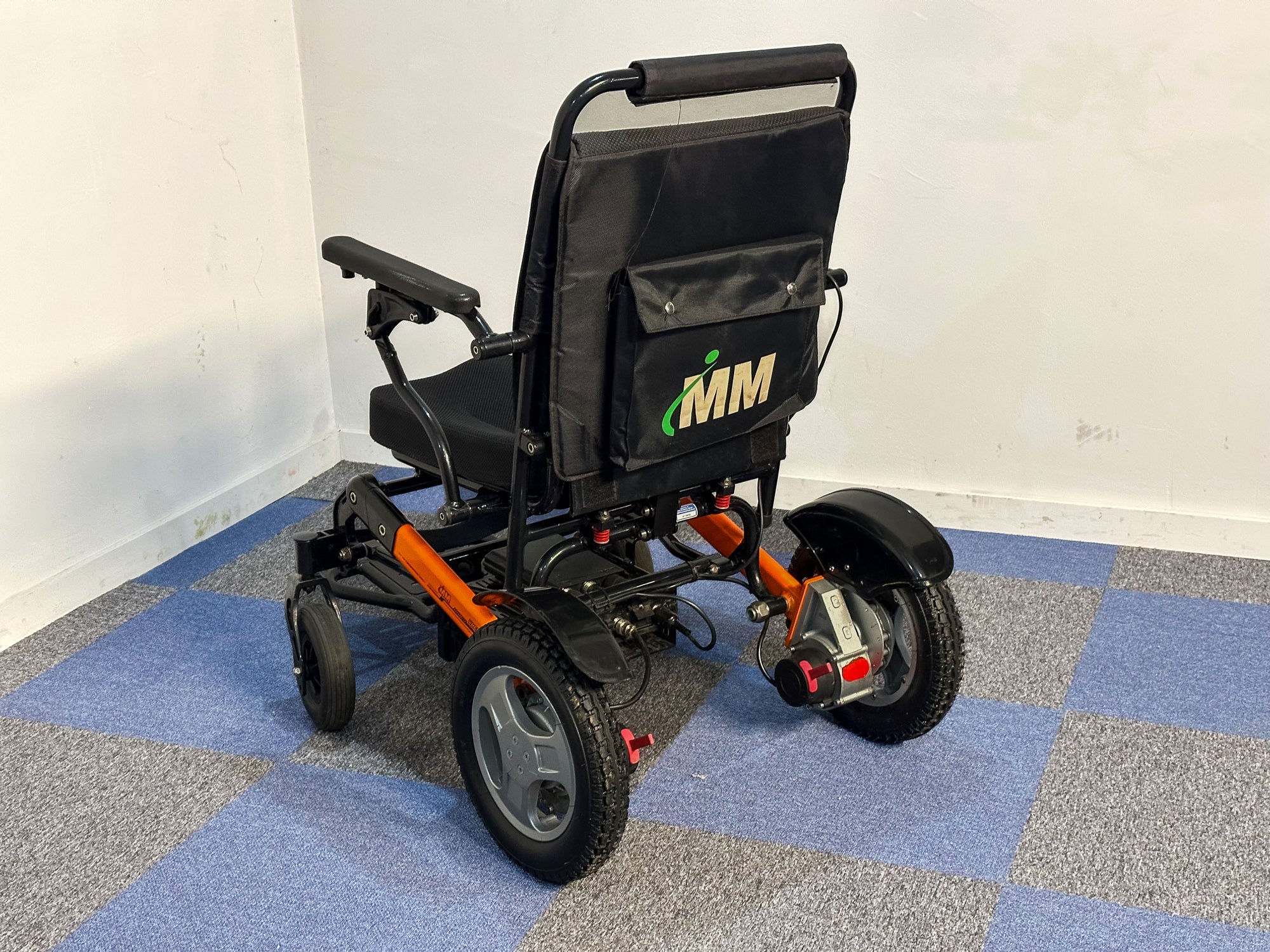 Monarch Ezi-Fold Lightweight Powerchair with Lithium Battery Bright Orange