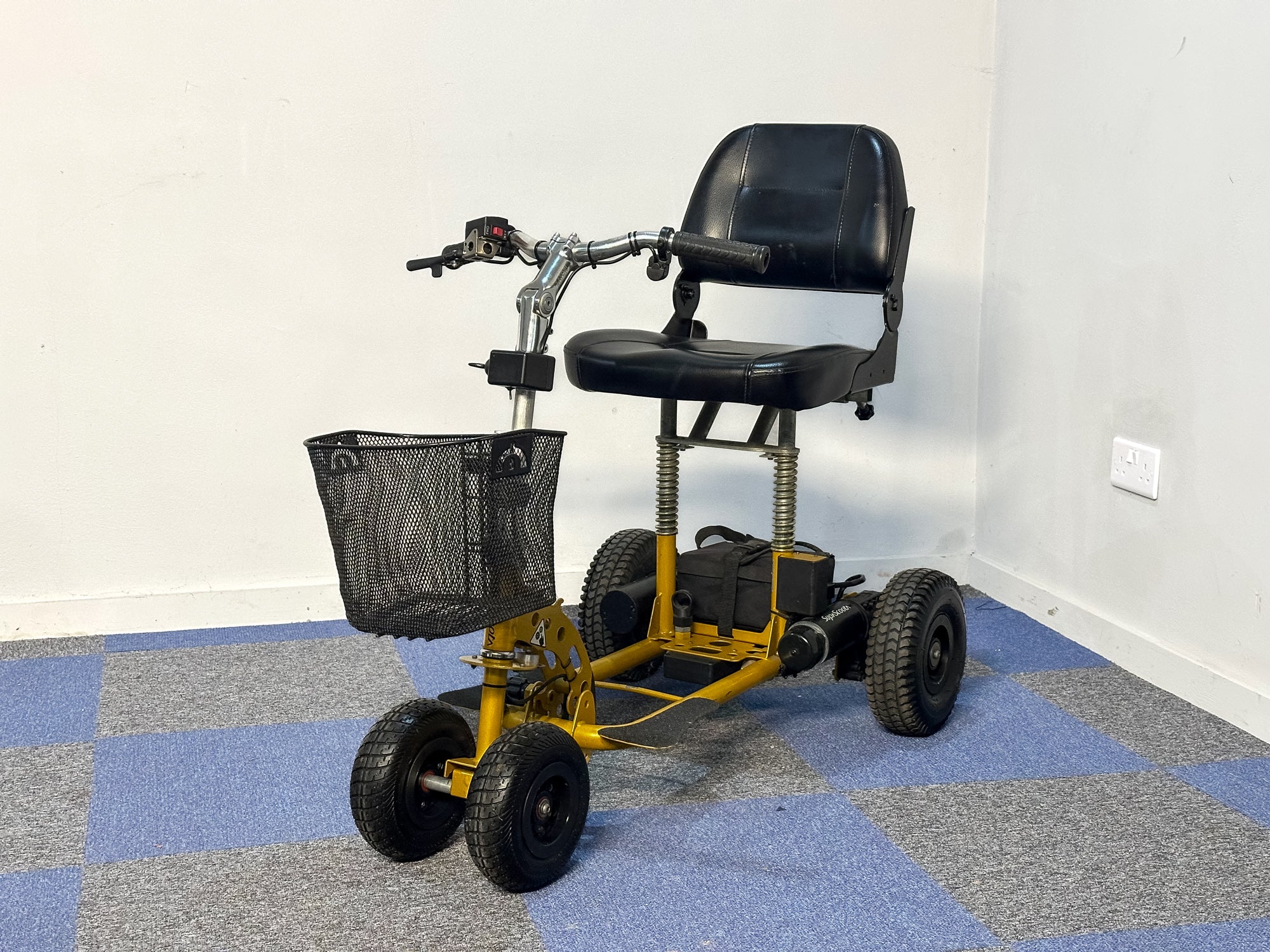 SupaScoota Sport XL Transportable Mobility Boot Scooter Trike All-Terrain Yellow