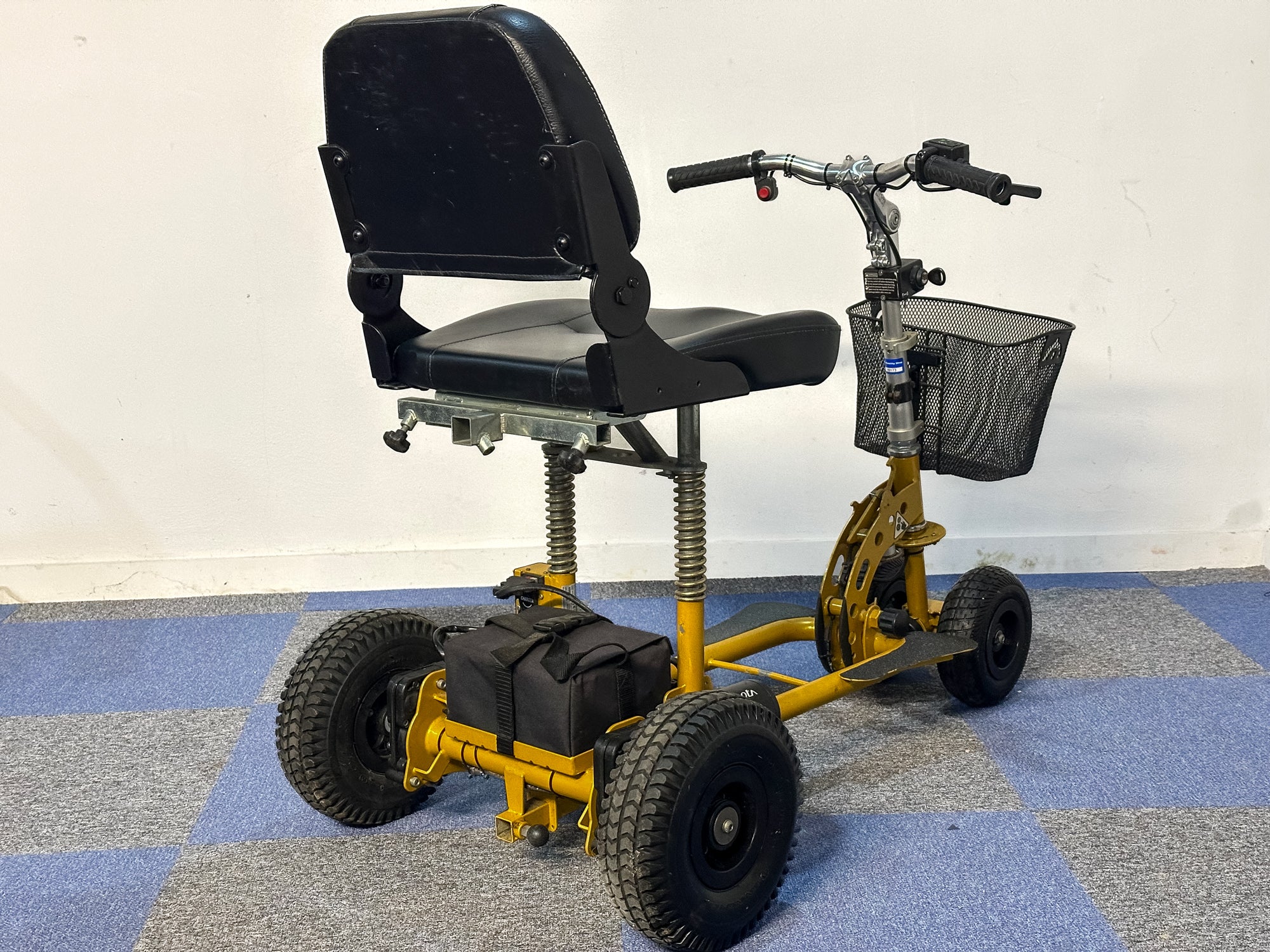 SupaScoota Sport XL Transportable Mobility Boot Scooter Trike All-Terrain Yellow