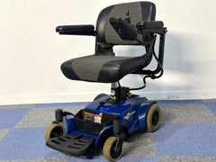 Pride Go Chair 4mph Indoor Powerchair Electric Wheelchair Blue 18inch seat