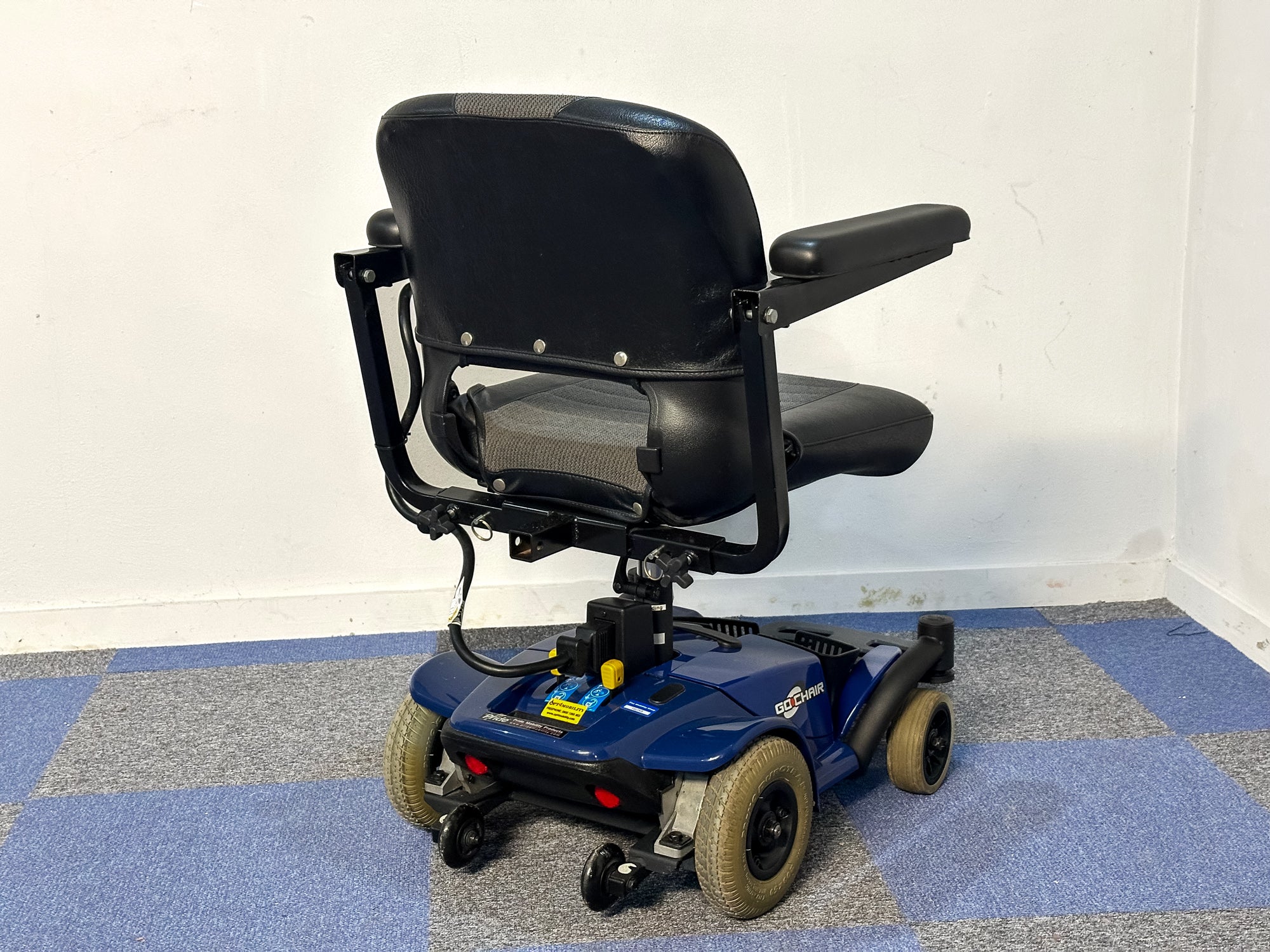 Pride Go Chair 4mph Indoor Powerchair Electric Wheelchair Blue 18inch seat