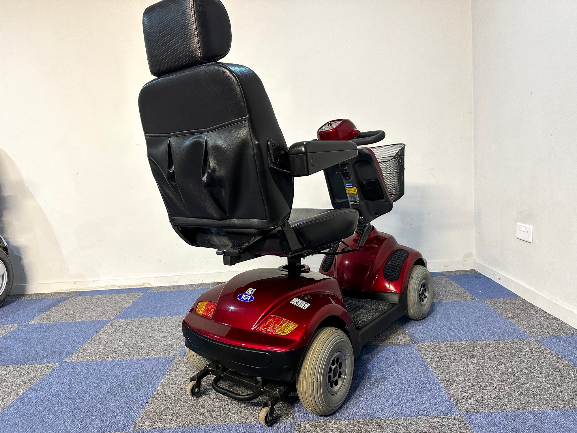 TGA Sonet 6mph Midsize Classic Mobility Scooter Red Comfy