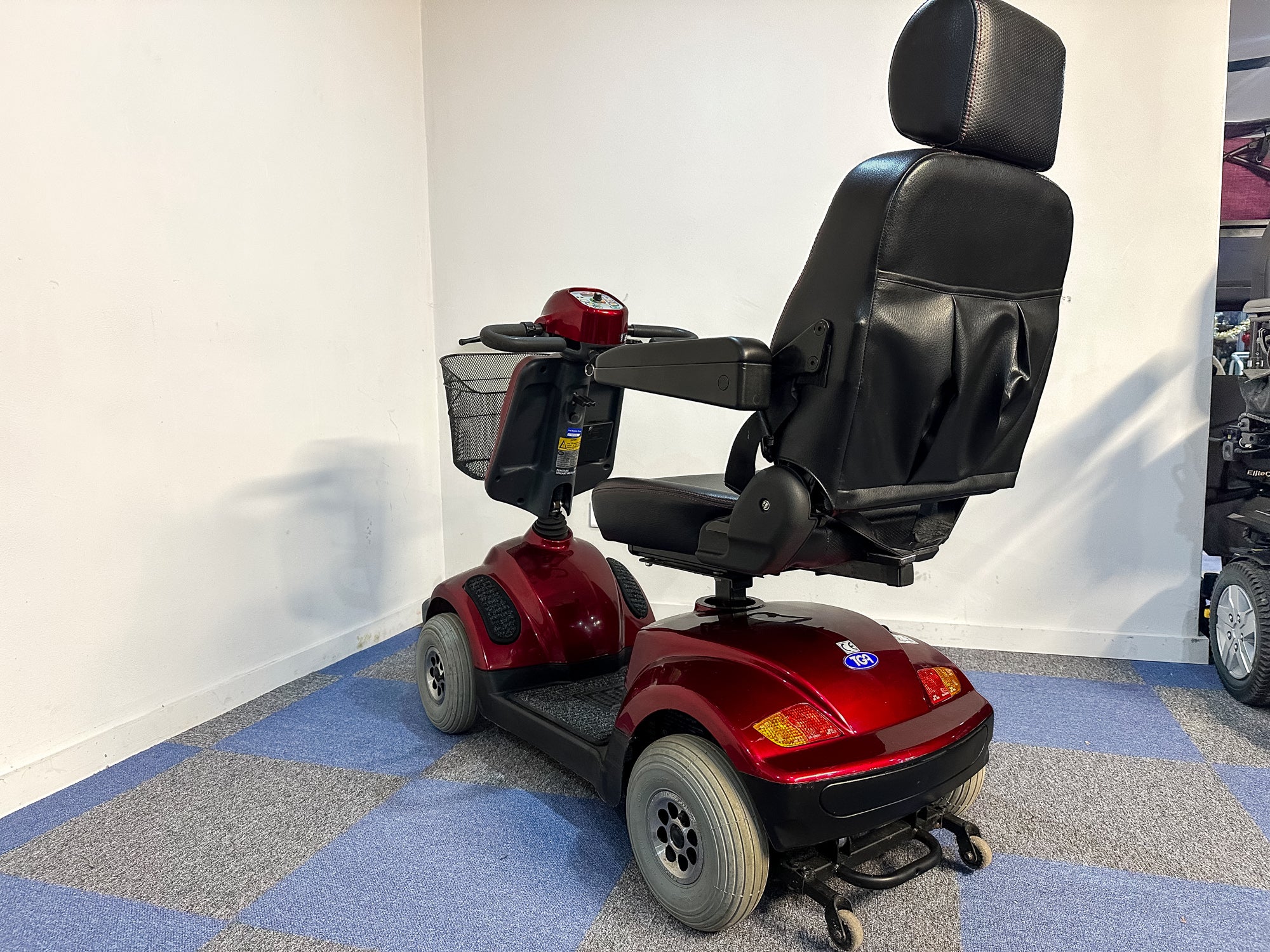 TGA Sonet 6mph Midsize Classic Mobility Scooter Red Comfy