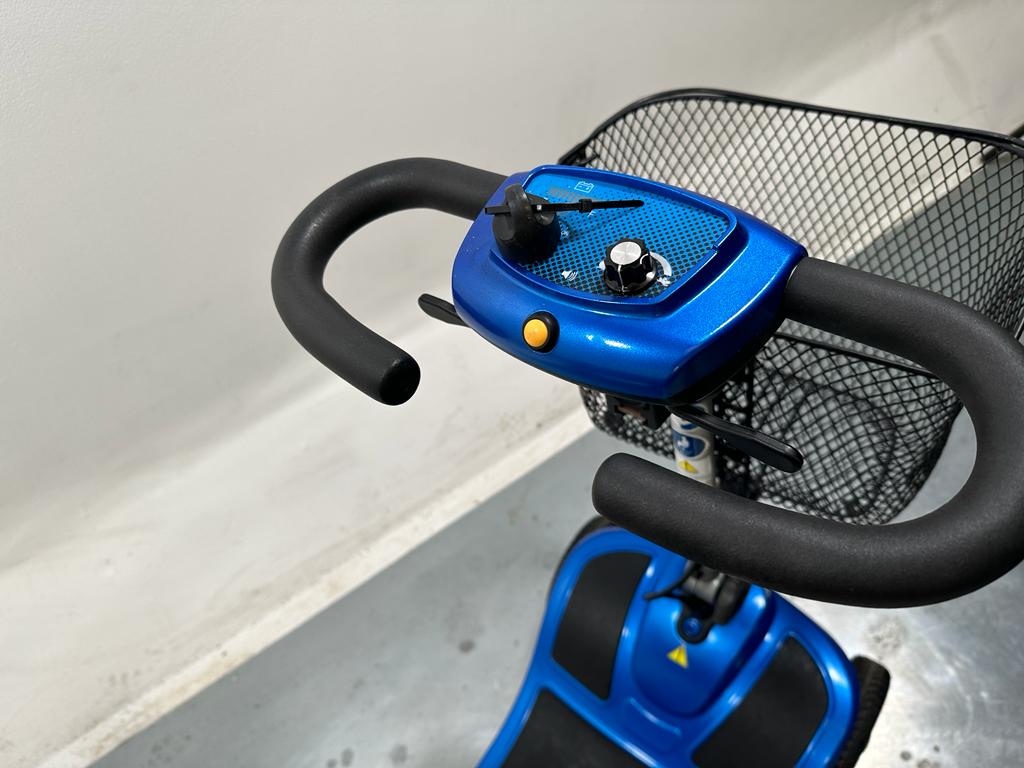 Illusion Ultra Lightweight Aluminium Mobility Boot Scooter in Blue 4mph with Suspension