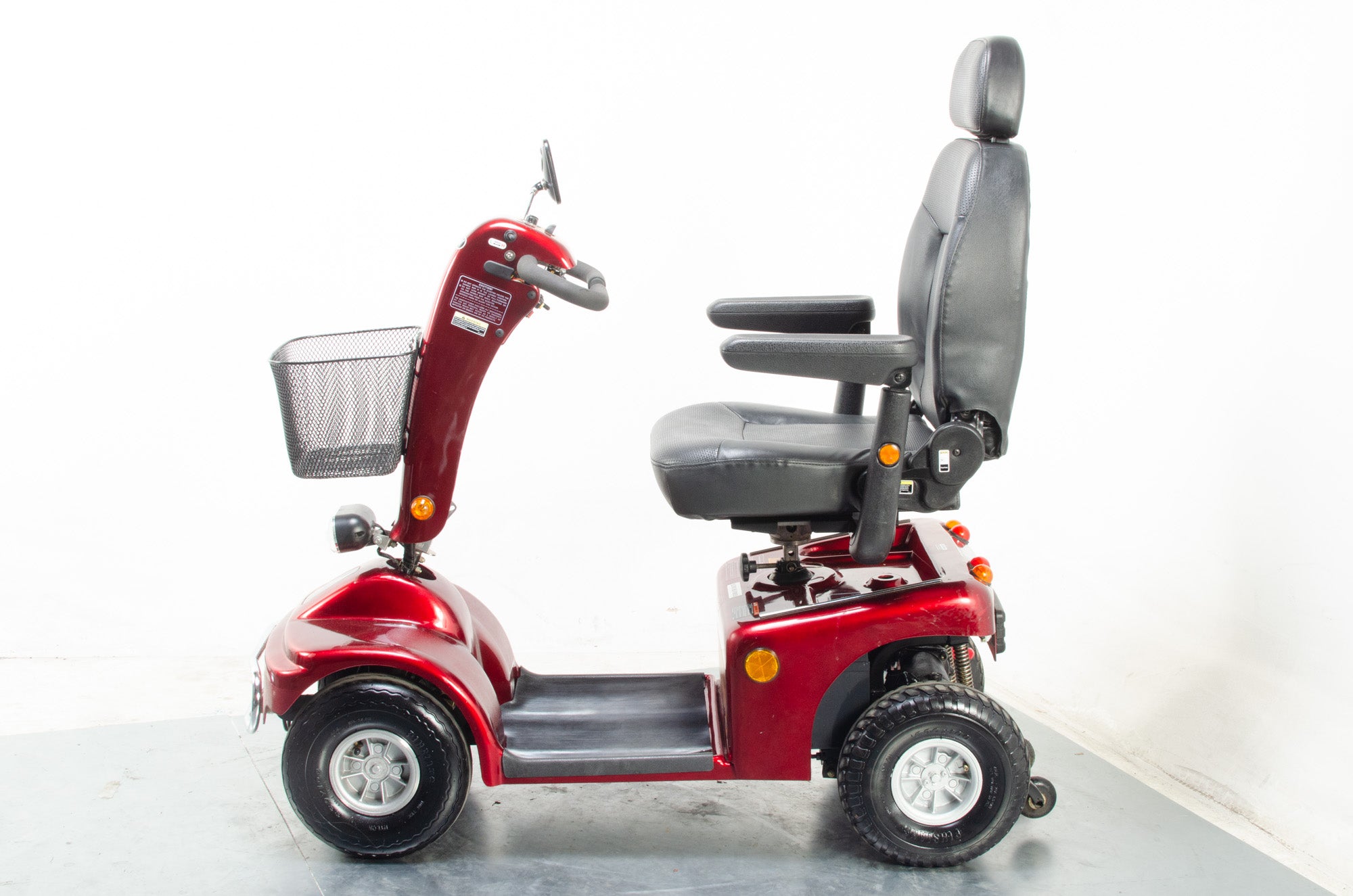 Pro Rider Road King Midsize Electric Mobility Scooter Pavement Red