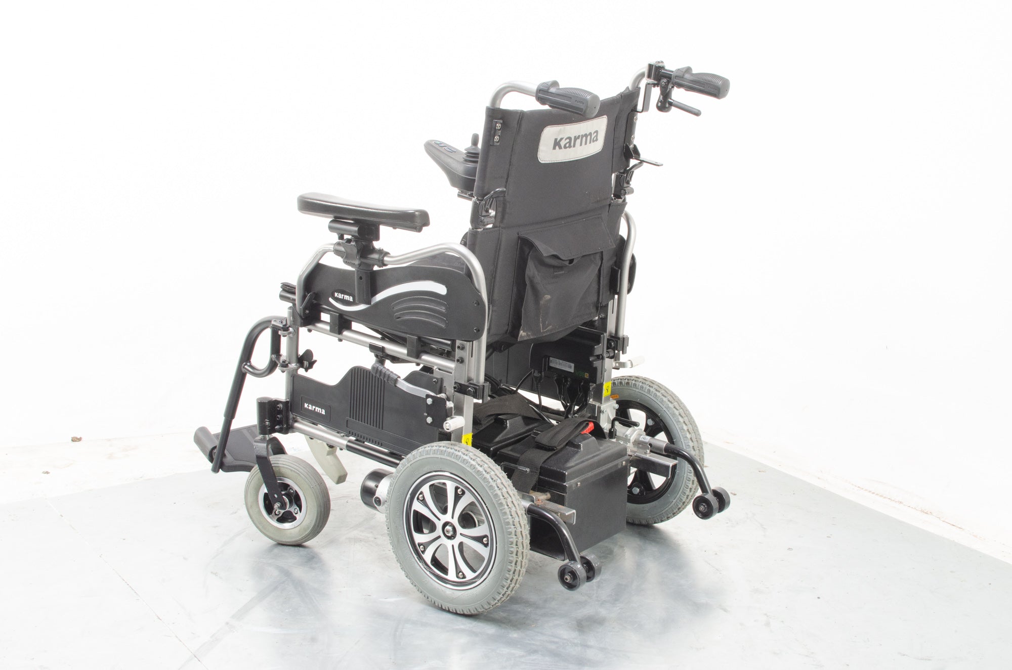 Karma Falcon Transportable Electric Wheelchair Powerchair Attendant Option
