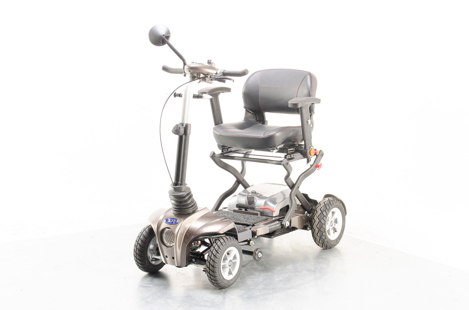 TGA Maximo Plus Used Mobility Scooter 4mph Folding Lithium Pneumatic Suspension bronze