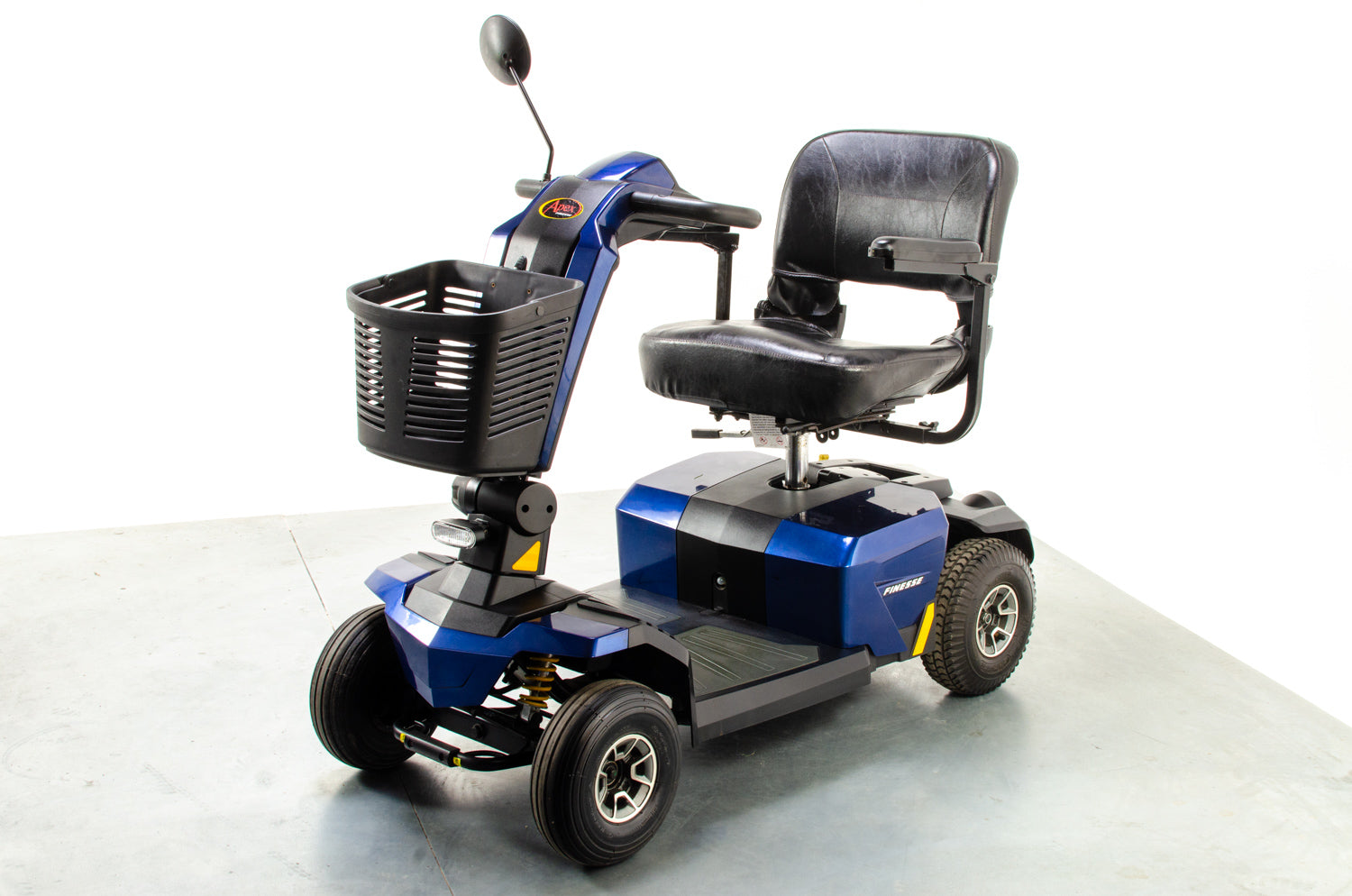2015 Pride Apex Finesse Electric Mobility Scooter Used Second Hand 4mph Mid Size Transportable in Blue