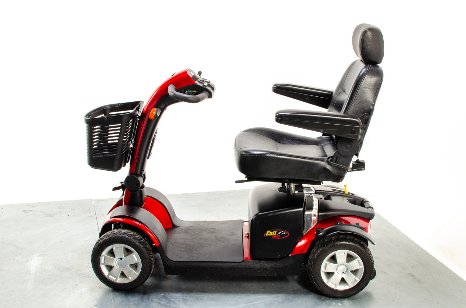 Pride Colt Sport Used Electric Mobility Scooter 8mph Transportable Suspension Road Pavement Solid Tyres 35/50Ah