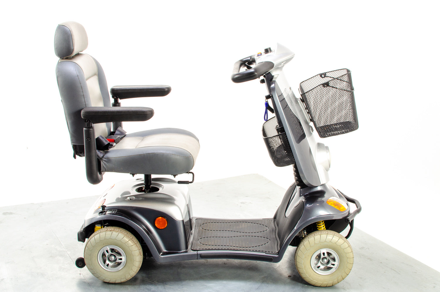 Kymco Midi XLS 8mph Used Mobility Scooter Road Pavement Suspension Pneumatic Tyres