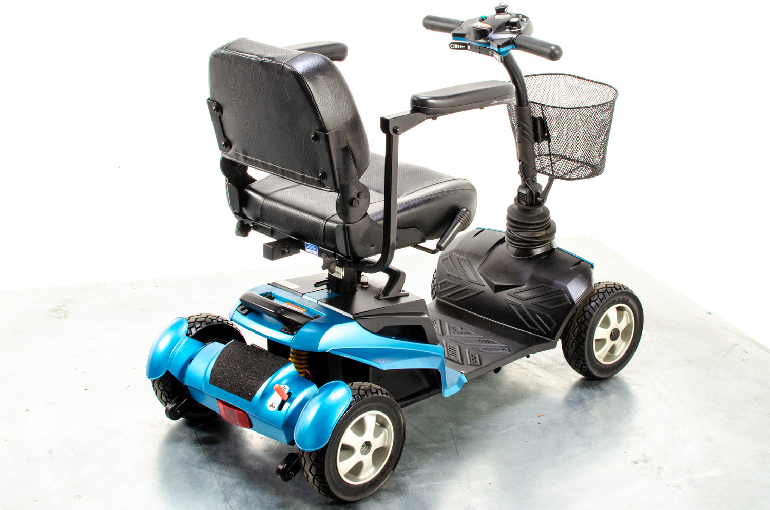 Drive Zen Transportable Mobility Boot Scooter Large Wheels Blue 4mph Solid Tyres