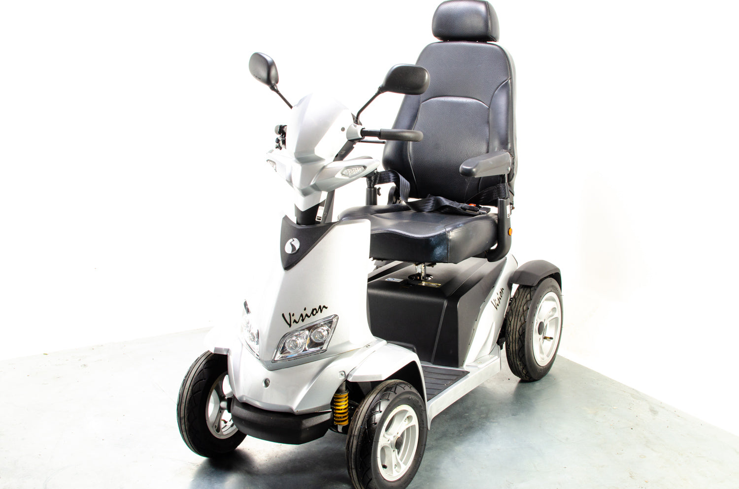 Rascal Vision Used Electric Mobility Scooter 8mph Large All-Terrain Road Legal Silver