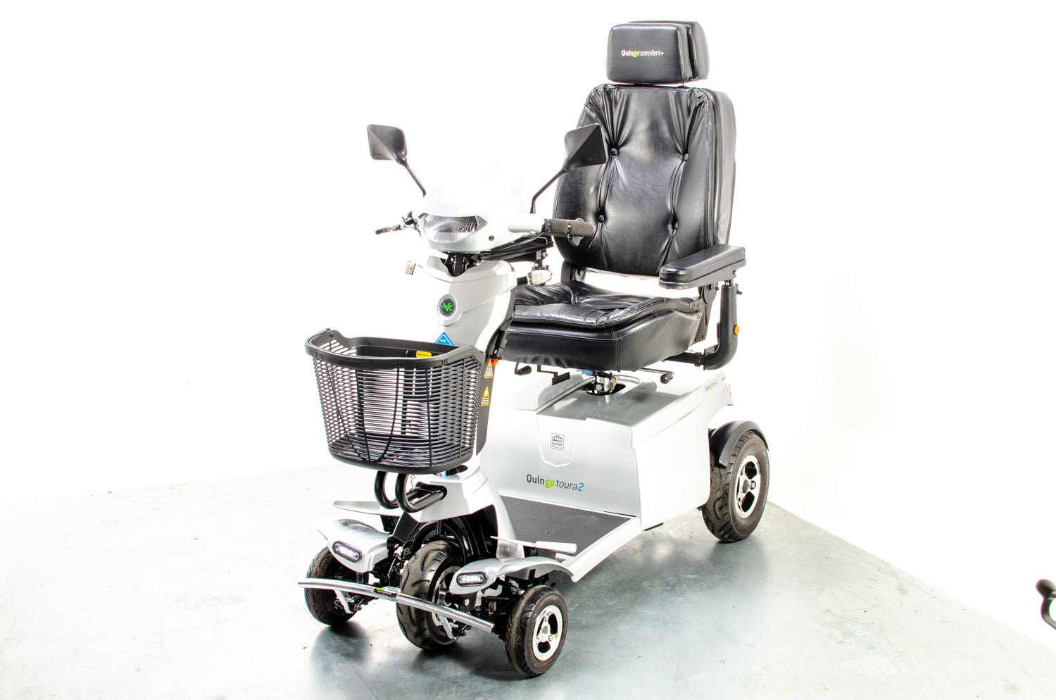 Quingo Toura 2 Used Mobility Scooter Large 5 Wheel All Terrain 8mph AVC Silver