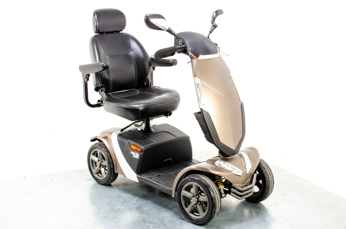 Rascal Vecta Sport Compact Used Electric Mobility Scooter 8mph Max Grip Suspension All-Terrain Bronze
