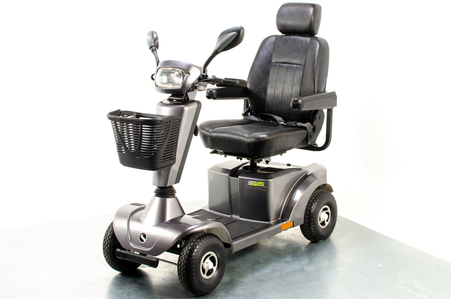 Sunrise Medical Sterling S425 Used Electric Mobility Scooter 8mph Midsize Suspension Comfy Grey
